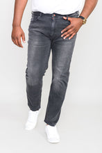 Load image into Gallery viewer, D555 dark grey stretch denim jeans
