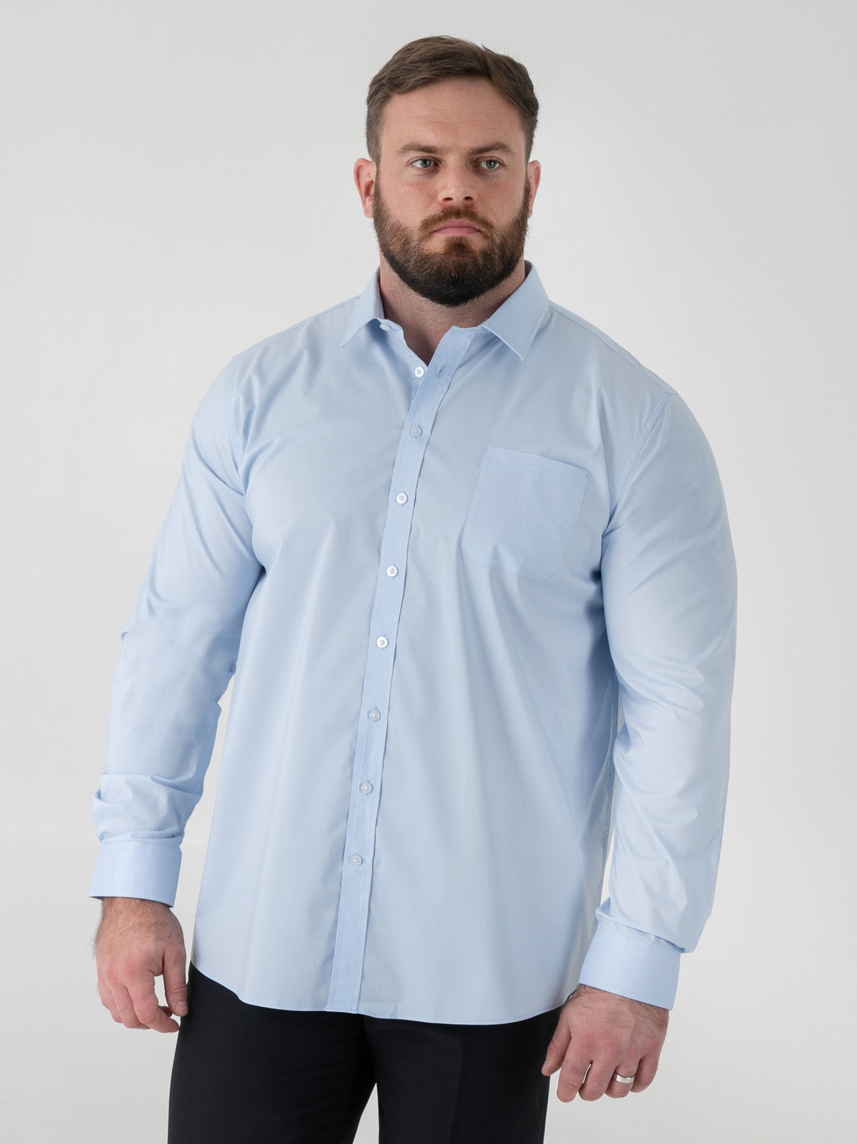 D555 light blue long sleeve shirt