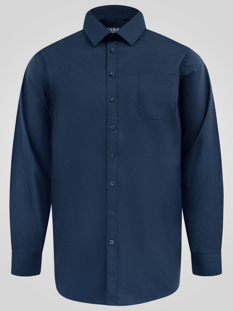 D555 navy long sleeve shirt