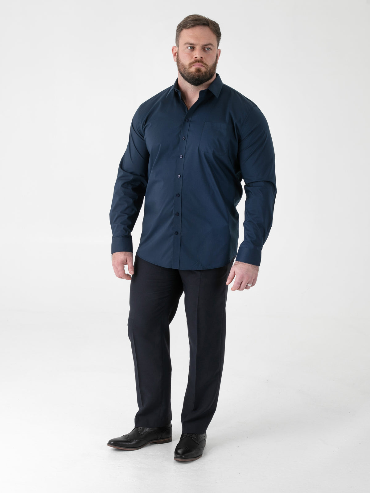 D555 navy long sleeve shirt