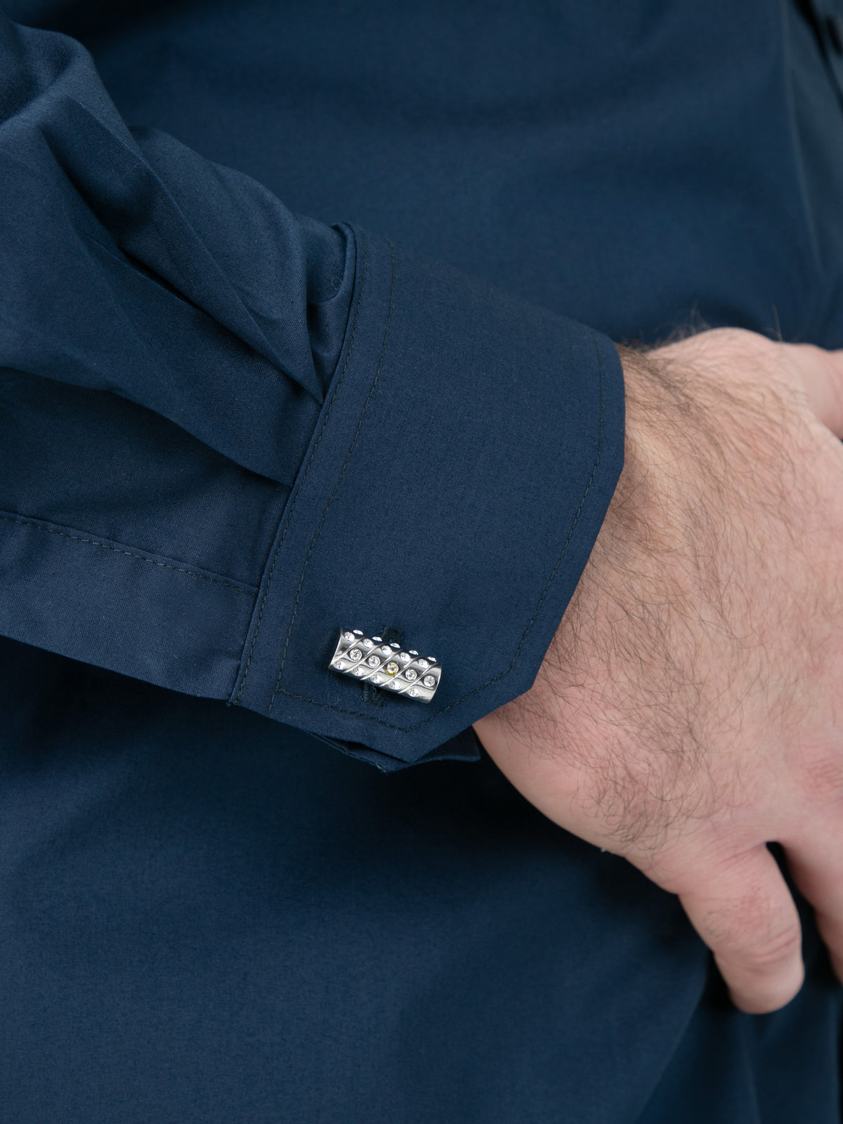 D555 navy long sleeve shirt