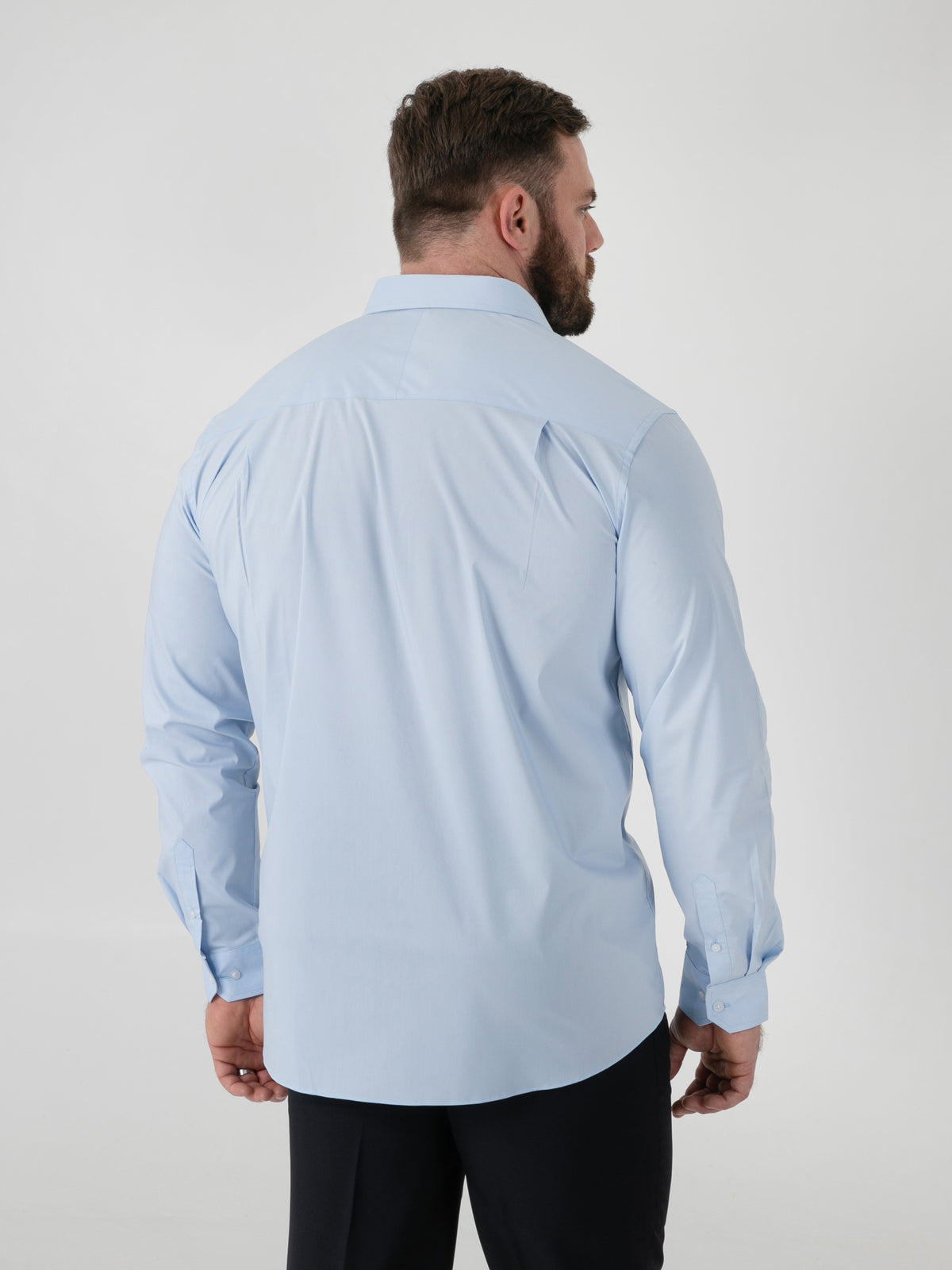 D555 light blue long sleeve shirt