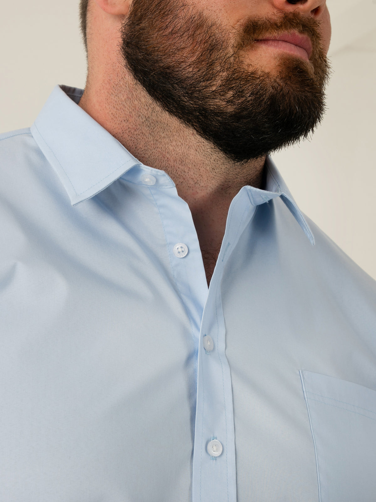 D555 light blue long sleeve shirt