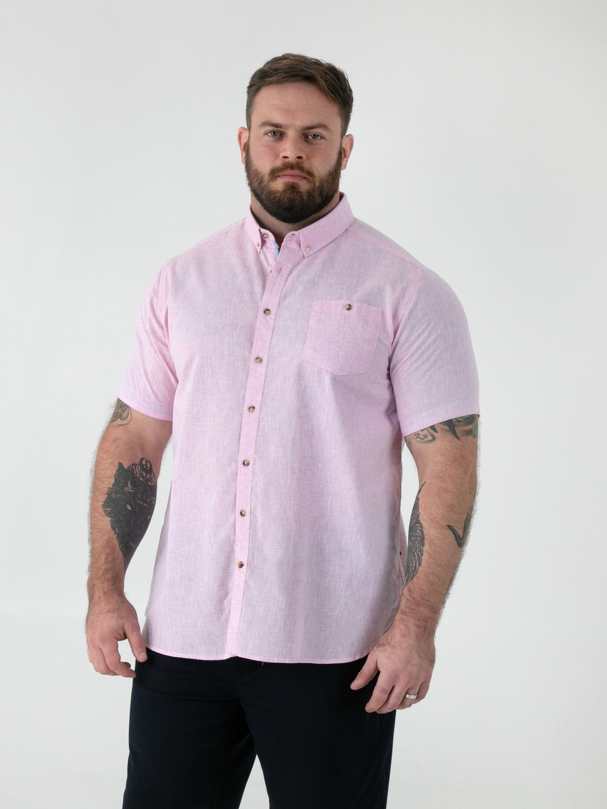 D555 pink short sleeve shirt