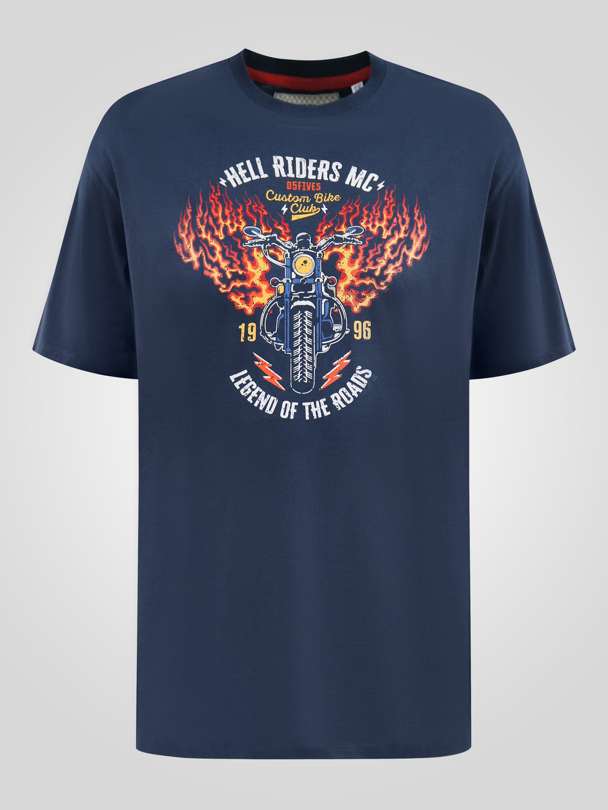 D555 navy biker t-shirt