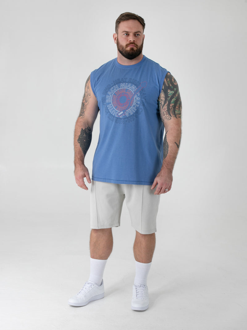 D555 blue muscle t-shirt