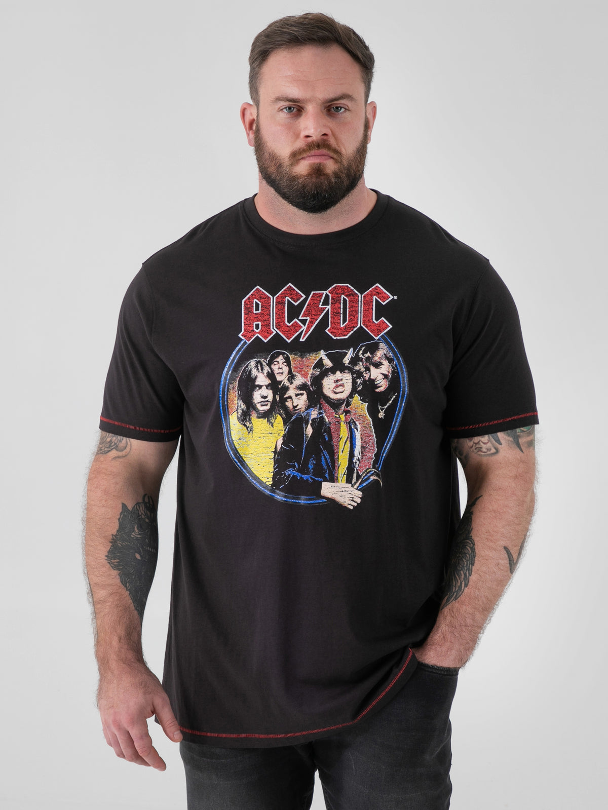 D555 black AC DC t-shirt