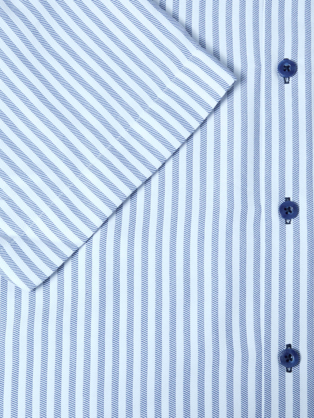 Drifter blue striped short sleeved shirt