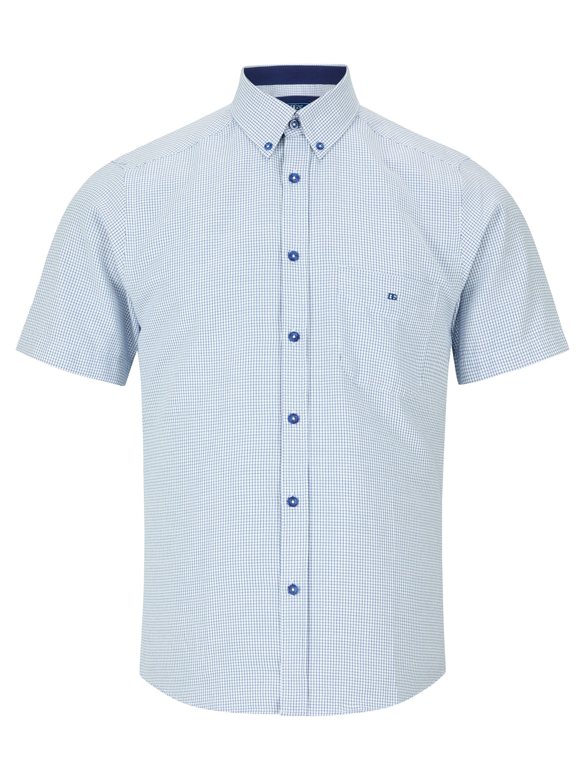 Drifter navy blue sort sleeve shirt