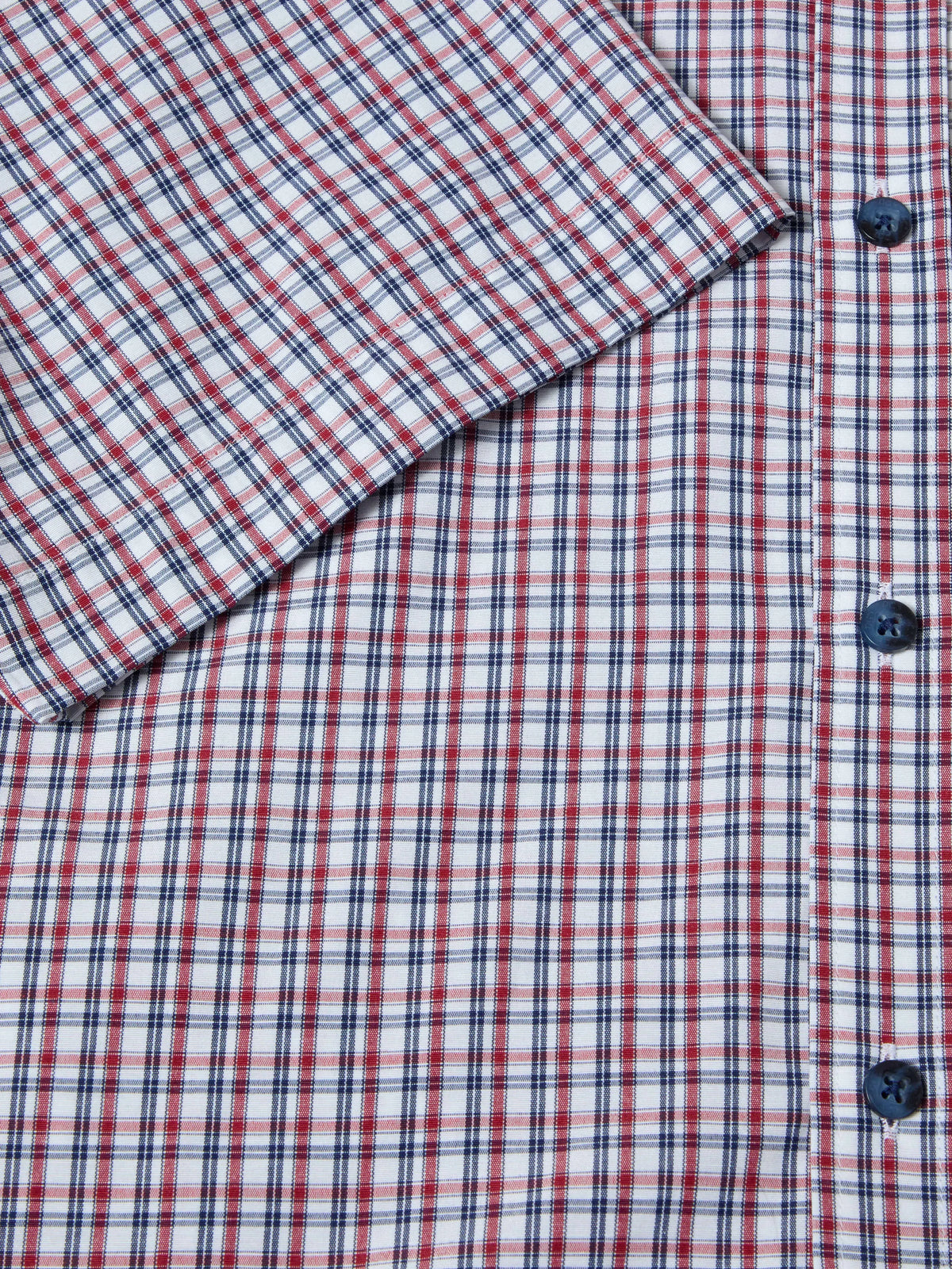 Drifter red check short sleeved shirt