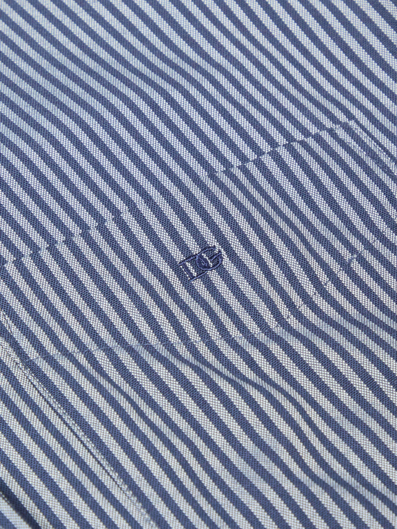 Drifter navy striped shirt