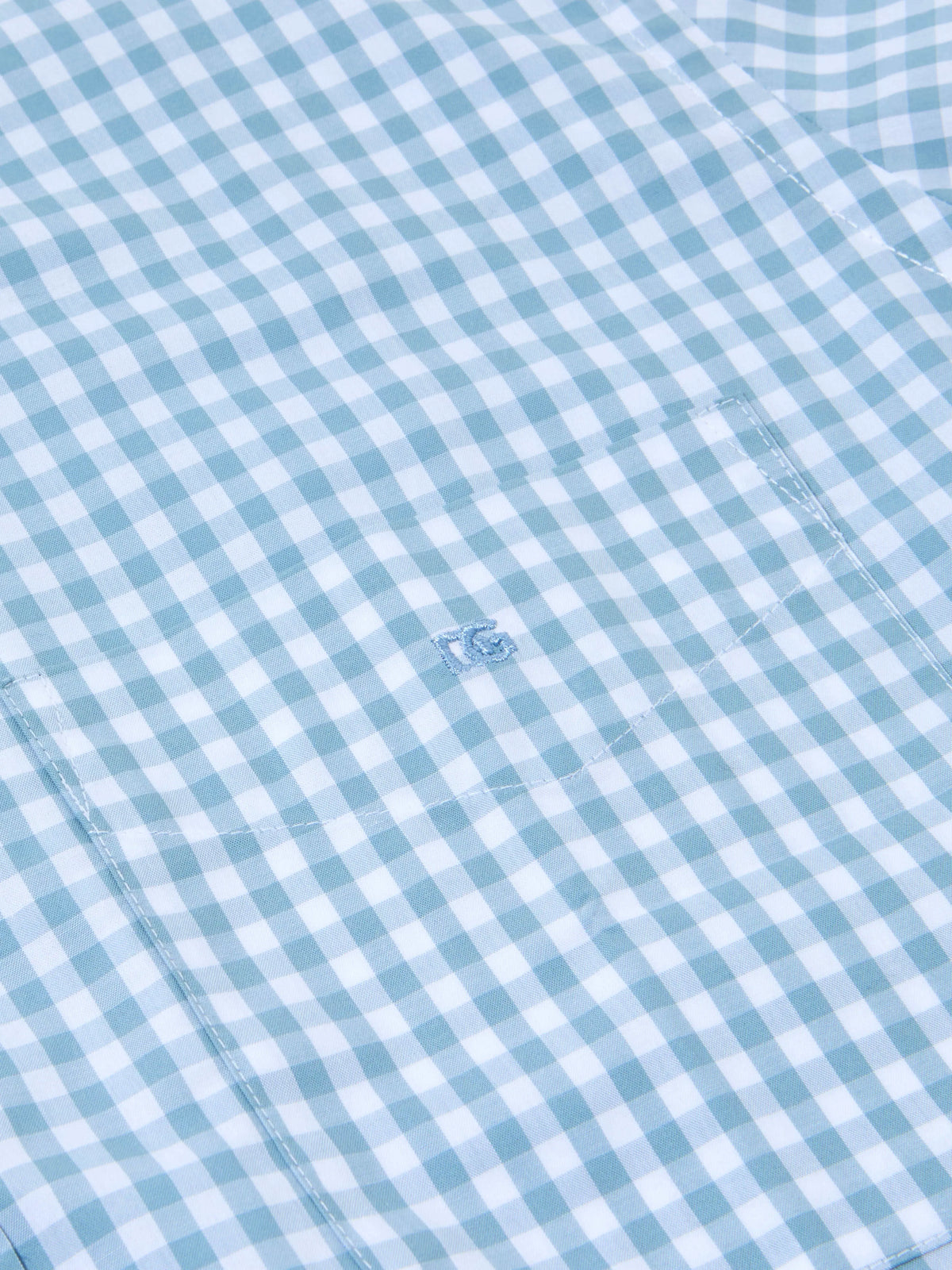Drifter blue check short sleeved shirt