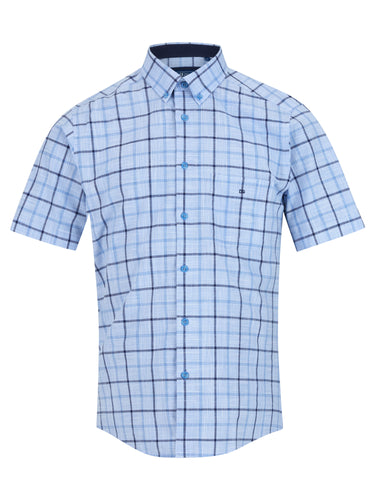 Drifter blue check shirt