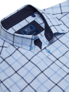 Drifter blue check shirt