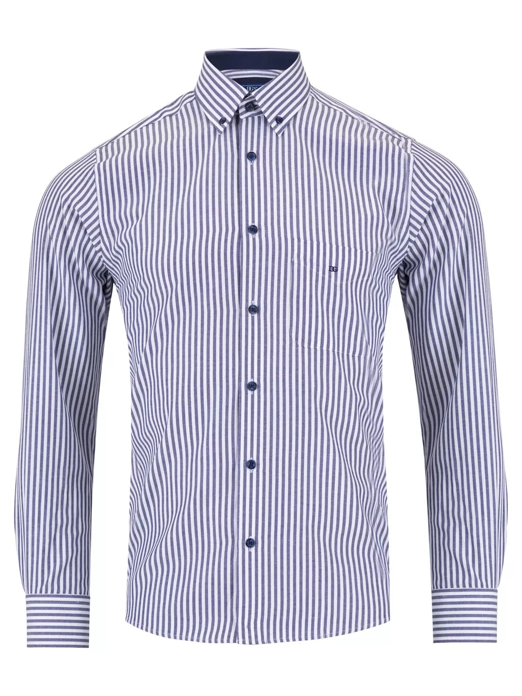 Drifter navy striped shirt