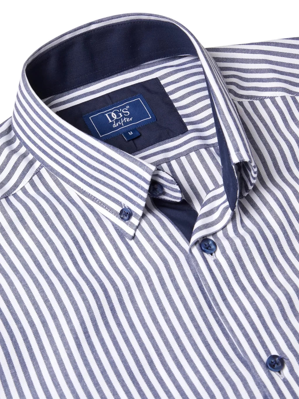 Drifter navy striped shirt
