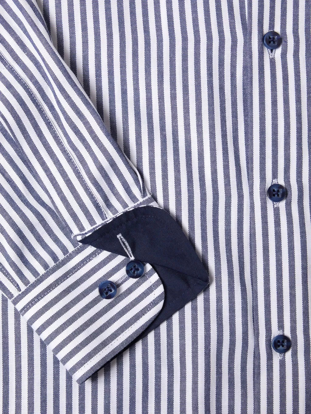 Drifter navy striped shirt