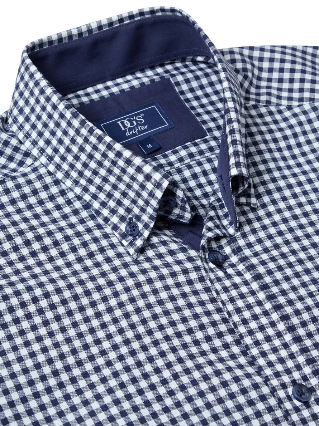 Drifter navy check shirt