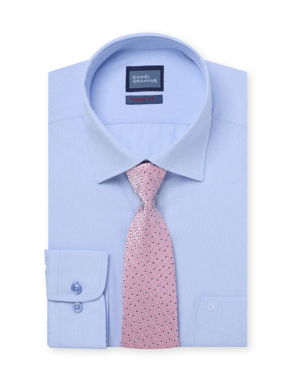 Daniel Grahame blue shirt
