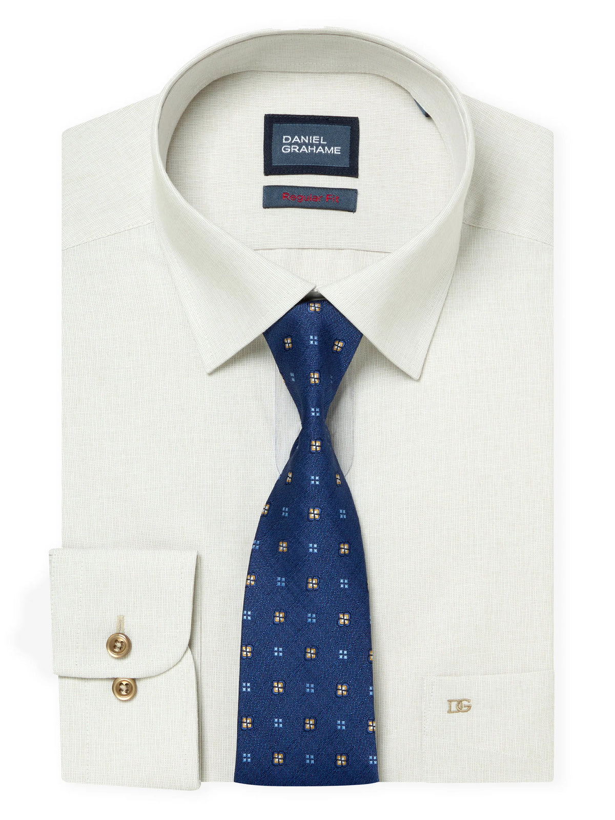 Daniel Grahame light beige long sleeve shirt