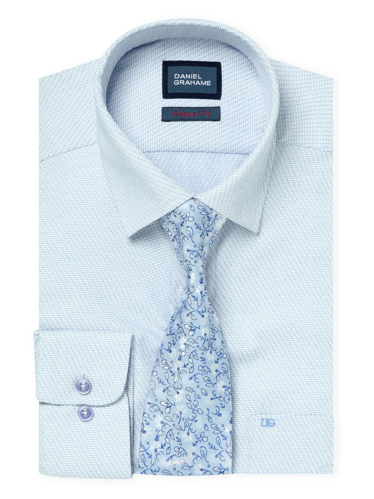 Daniel Grahame blue shirt
