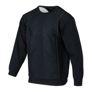 Deer Park navy round neck jumper