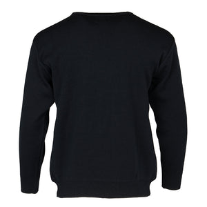 Deer Park navy round neck jumper