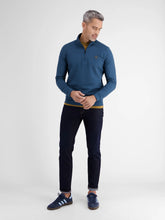 Load image into Gallery viewer, Lerros 1/4 zip blue sweatshirt
