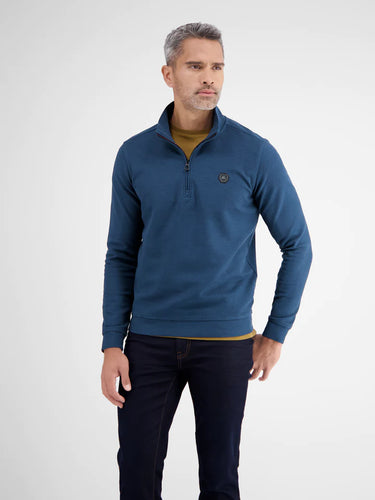 Lerros blue 1/4 zip sweatshirt