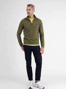 Lerros green 1/4 zip sweatshirt