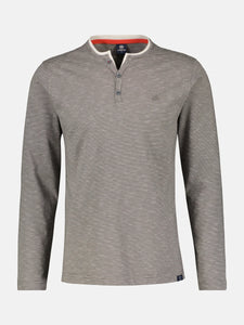 Lerros grey grandad style sweatshirt