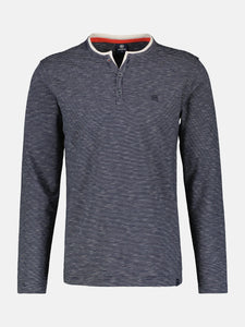 Lerros navy grandad style sweatshirt