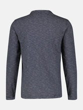 Load image into Gallery viewer, Lerros navy grandad style sweatshirt

