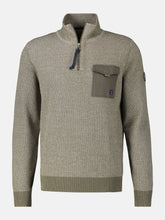 Load image into Gallery viewer, Lerros green 1/4 zip sweater
