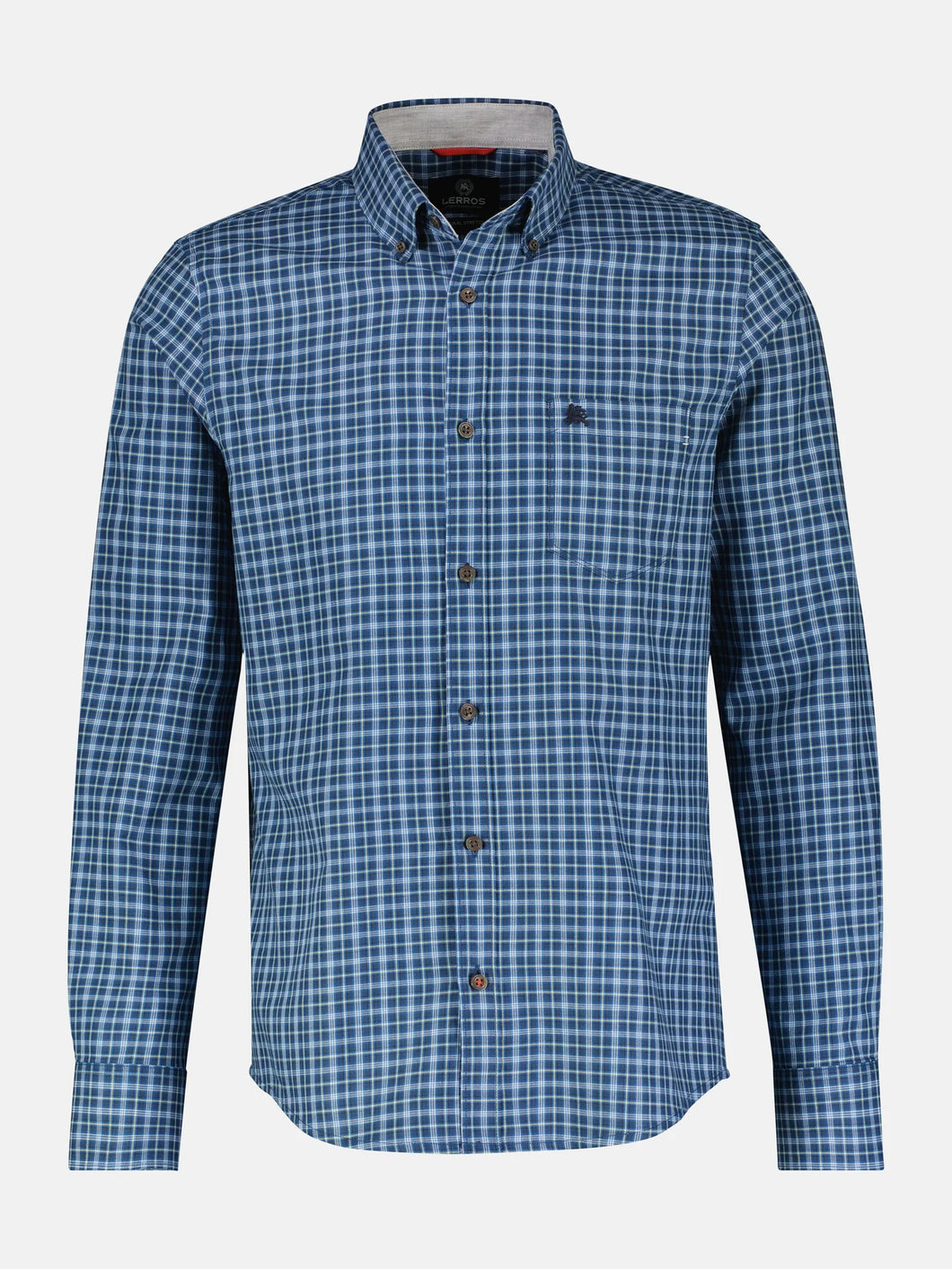 Lerros blue check shirt