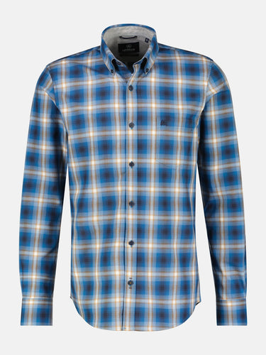 Lerros blue check shirt