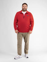 Load image into Gallery viewer, Lerros red 1/4 zip polo sweatshirt
