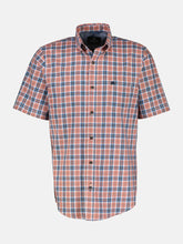 Load image into Gallery viewer, Lerros short sleeves red check shirt
