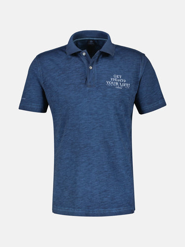 Lerros blue pique polo