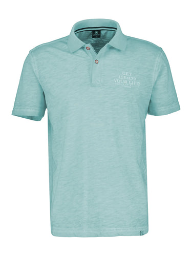 Lerros light green pique polo