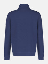 Load image into Gallery viewer, Lerros blue 1/4 zip long sleeve polo
