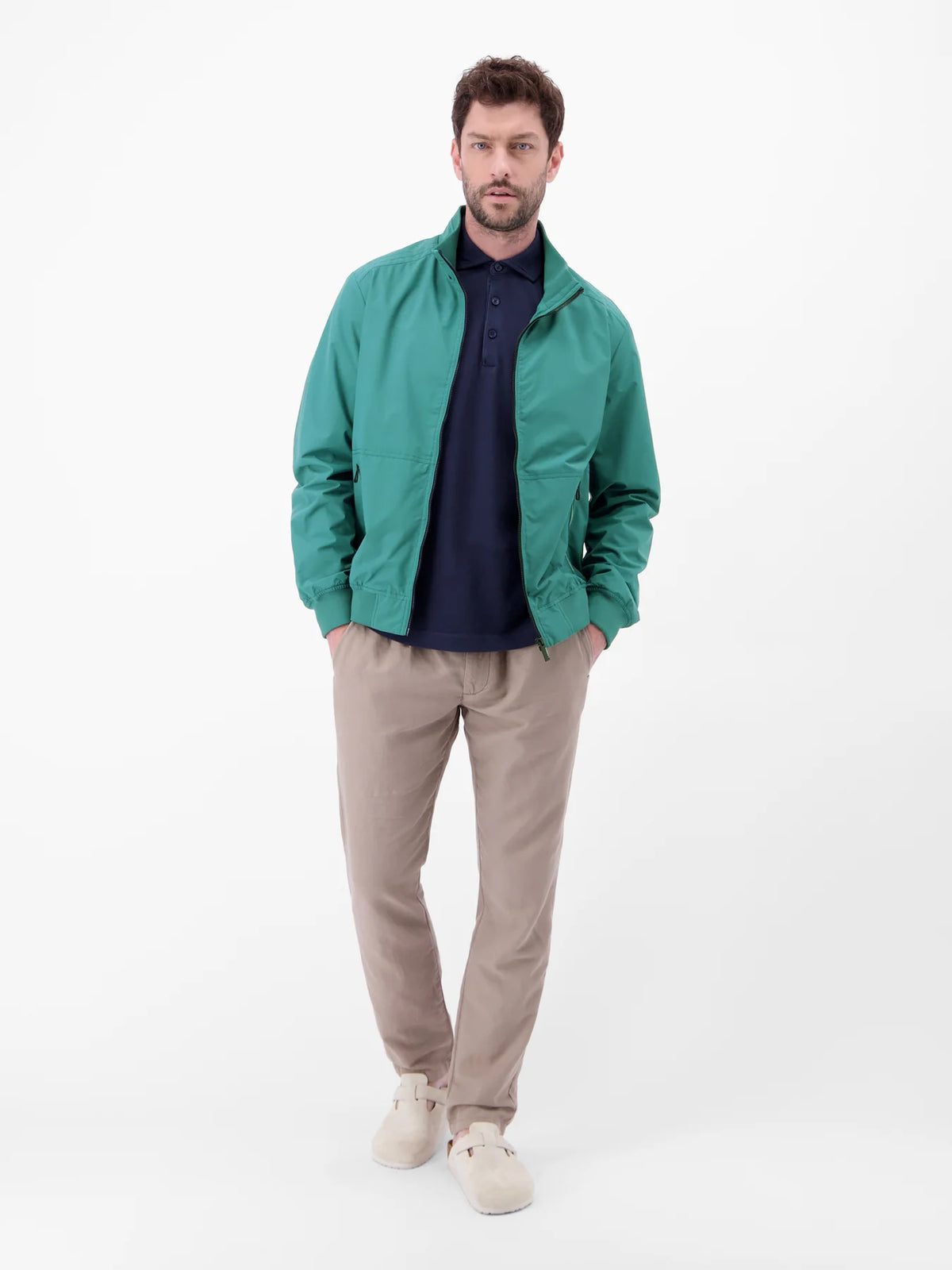 Lerros teal green lightweight jacket