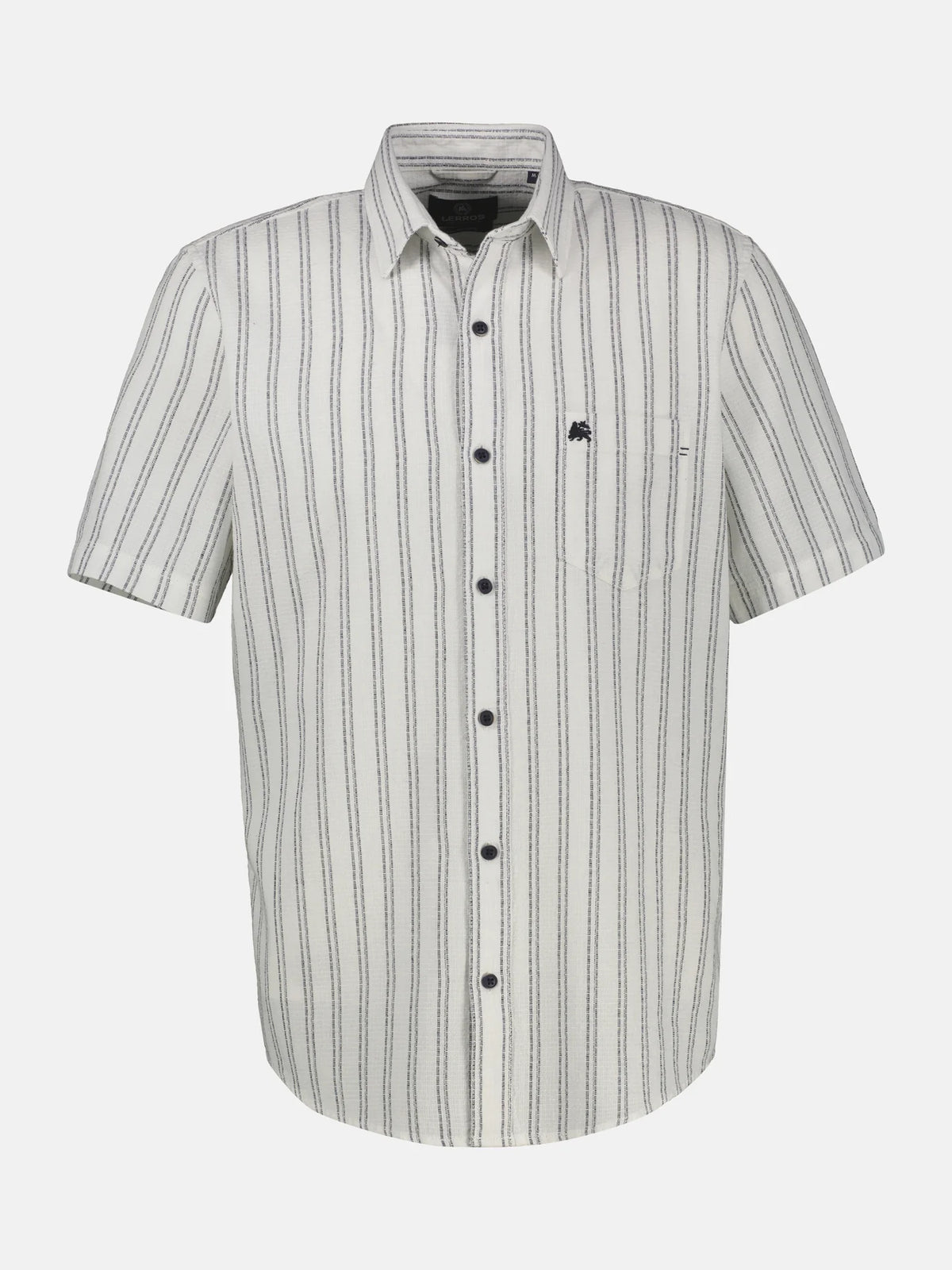 Lerros striped white short sleeved shirt