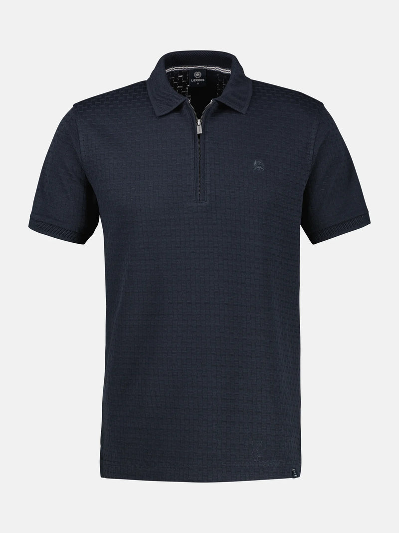Lerros navy pique polo