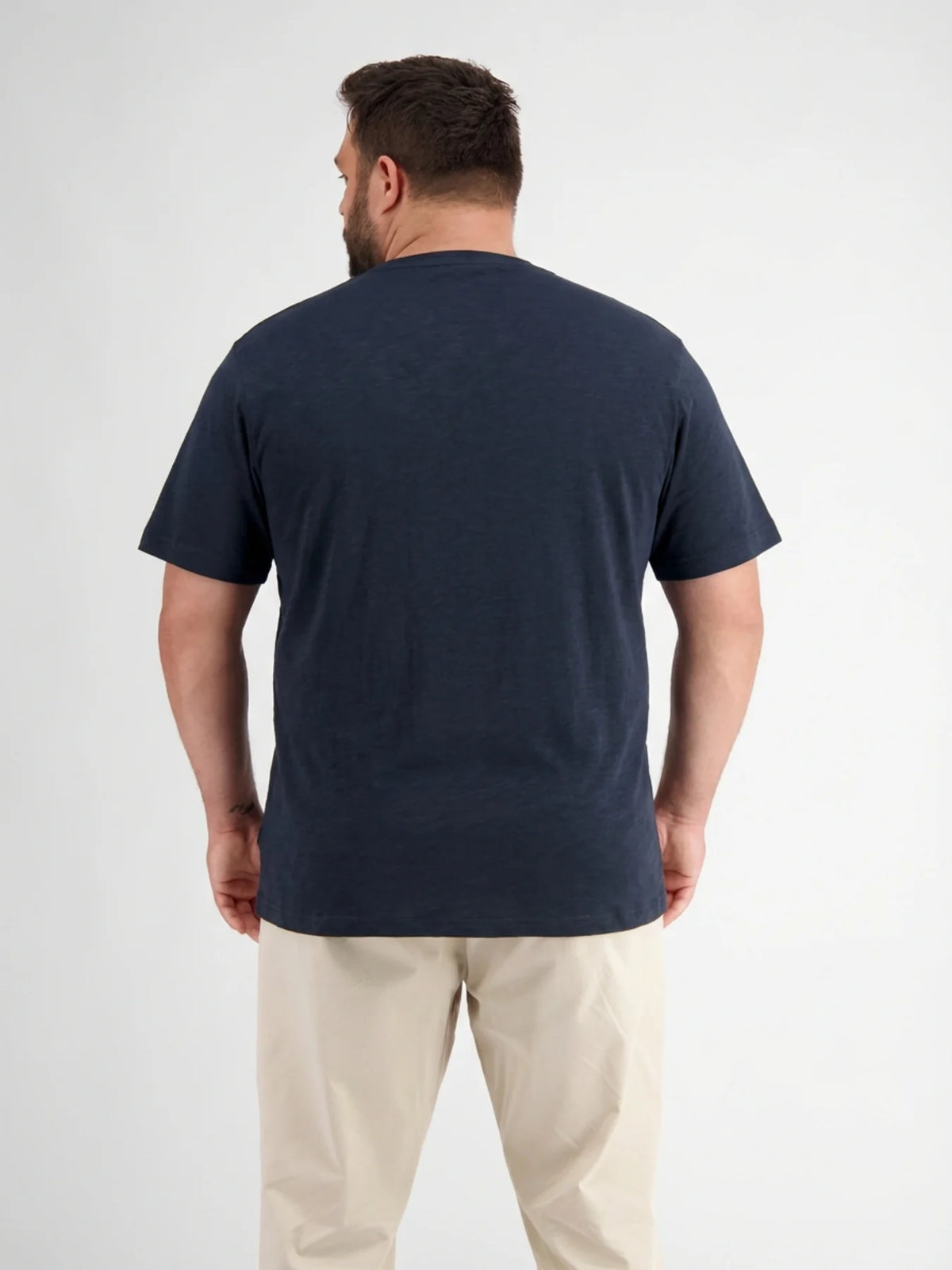 Lerros navy grandad tee