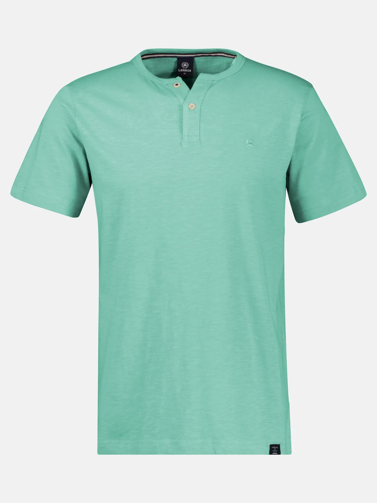 Lerros light green grandad t-shirt