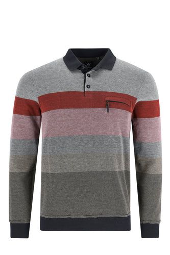 Hajo wine polo sweatshirt