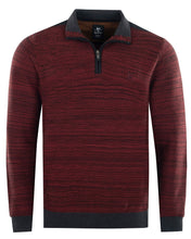 Load image into Gallery viewer, Hajo dark red long sleeve polo
