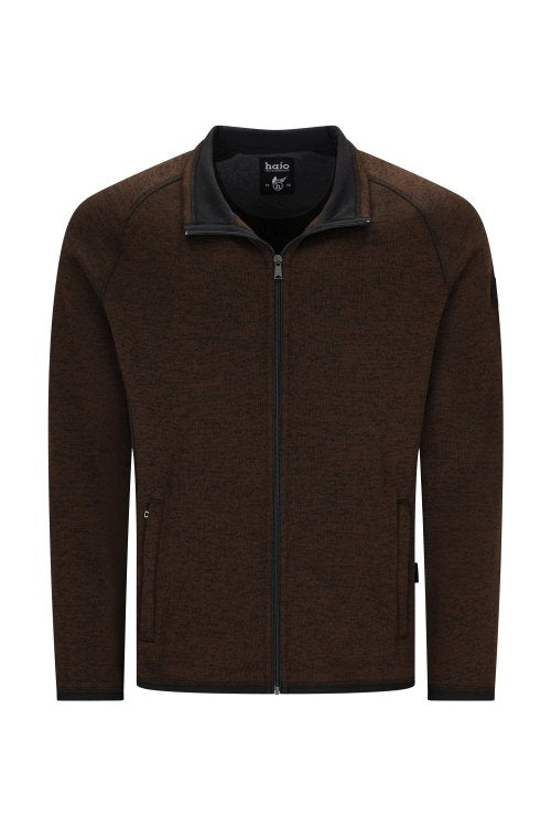 Hajo brown full zip sweatshirt
