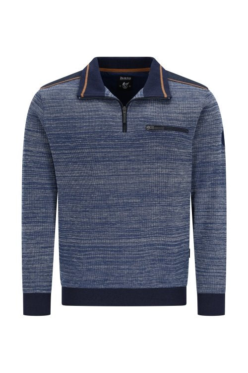 Hajo navy polo sweatshirt